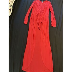 Venus Women's Long Sleeve Maxi Dress Cover Up - XS